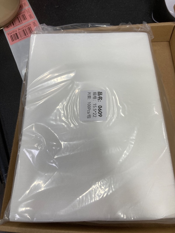 Photo 1 of 100 Pcs Paper Shredder Lubricant Sheets Paper Shredder Oil Lubricant for Cross-Cut and Micro-Cut, 6 x 8.50 x 0.031 Inch