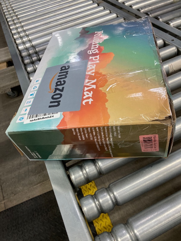 Photo 1 of ** It’s a little wrinkled**Baby Play Mat, 50 x 50 Inch Play Mat Perfect for Use Baby Playpen, Foldable Baby Foam Playmat for Floor, Portable Waterproof Activity PlayMats for Babies, Infants and Toddlers