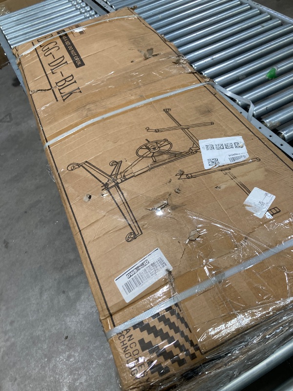 Photo 1 of 11FT Drywall Lift Panel Hoist Jack Lifter, 150LBS Heavy Duty Sheetrock Lift, Rolling Caster Wheels, Lockable Construction Tools, Adjustable Telescopic Arm, Black
