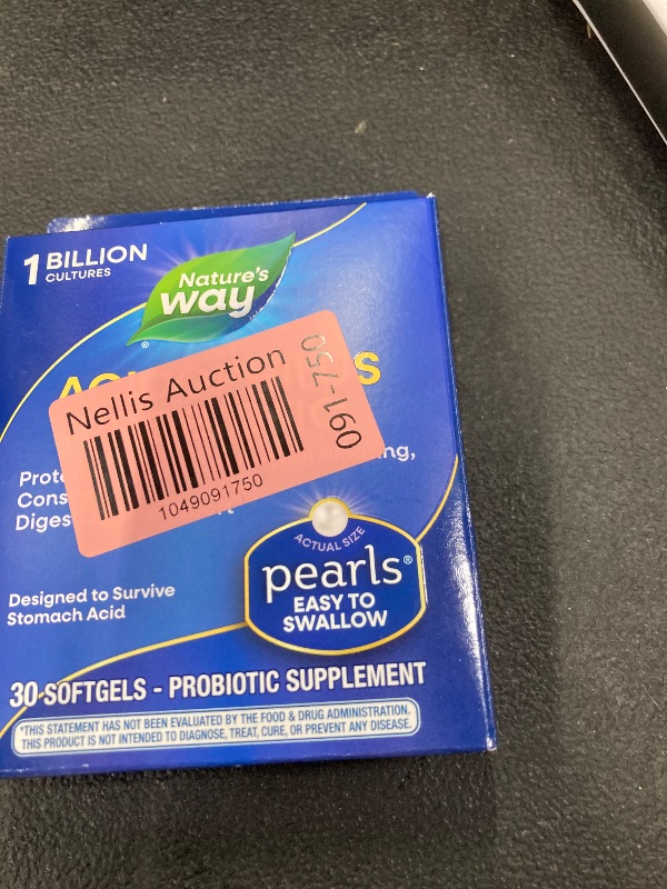Photo 1 of ***BB 07/2025***Natures Way Acidophilus Probiotic Pearls Softgels - 30ct