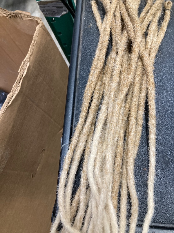Photo 1 of **NOT IN ORIGINAL PACKAGE**Leeven 24 Inch Synthetic Dreadlock Extensions 20 Strands Hippie Single Ended Dreads Ombre Blonde 0.6 cm Width Loc Extensions Reggae Style Crochet Hair for Women