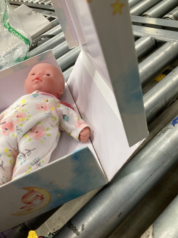 Photo 1 of ***MISSING BUNNY AND BOTTLE/CASE HAS TEARS ON CORNERS**JC Toys - La Baby Travel Case Gift Set| Caucasian 11-inch Small Soft Body Baby Doll | Washable | Cute Outfit, Bottle, Pacifier & Plush Bunny | for Children 12 Months +, Pink