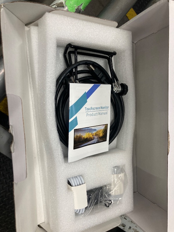 Photo 1 of 12.3 Portable Touchscreen Monitor,1920*720 IPS Mini Touch Screen,Travel Display with Foldablestand & Speaker, HDMI USBC CNC External Monitor for Laptop Phone Aida64 GPU CPU RAM Monitoring, VESA