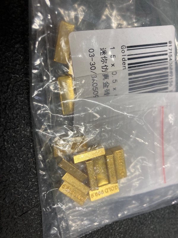 Photo 1 of 30 PCS Dollhouse Mini Mini Model Mini Fake Gold Brick Mini Gold Fake,