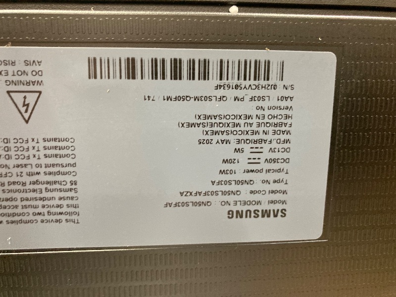 Photo 1 of ***PARTS ONLY***CRACKED SCREEN***Samsung 50-Inch Class The Frame LS03F 4K QLED Smart TV (2025 Model) Modern Frame Design, NQ4 AI Gen2 Processor, Art Mode, Artful Picture Quality, Samsung Vision AI, Alexa Built-in