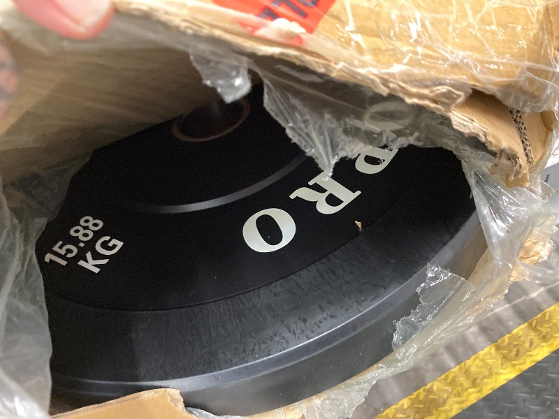 Photo 1 of ***PARTIAL SET***LISTED HERE ARE WHAT IS ACTUALLY INCLUDED AS WELL AS PICTURES***DO NOT GO BY STOCK PHOTO* NOT ALL ARE INCLUDED AND PRICE HAS BEEN ADJUSTED***Signature Fitness 2" Olympic Bumper Plate Weight Plates with Steel Hub, Set, 2x 35LB, 1x 15LB