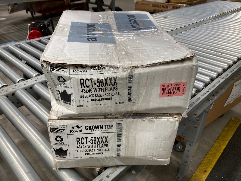 Photo 1 of ***2 BOXES INCLUDED***ACTUAL BAG COUNT IS NOT CONFIMED*** T-Tough Roll Pack Low Density Repro Blend Star Seal Coreless Rolls Bag, 45 Gallon Capacity, 46" Length x 43" Width, XXH Strength, Black (Pack of 100)x2