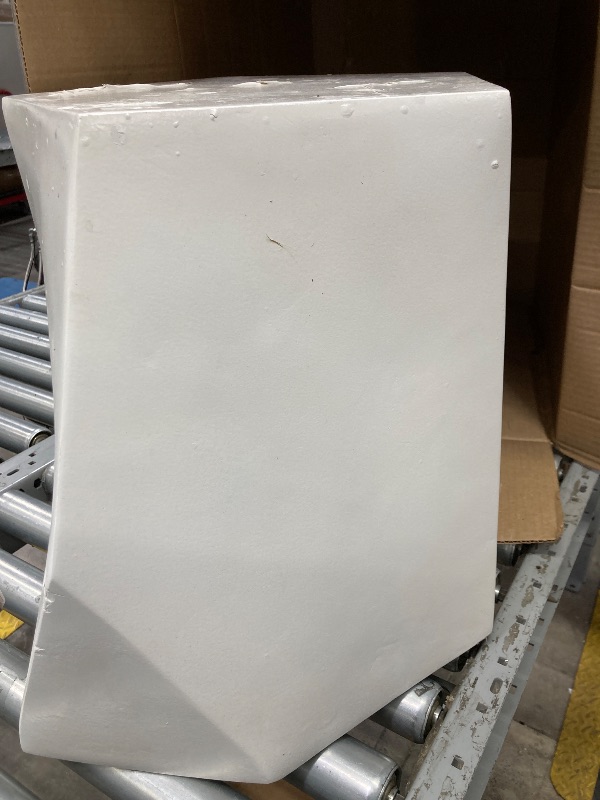 Photo 1 of ***ONLY 1 PIECE OF THE ITEM IS INCLUDED***Christopher Knight Home Skyles Coffee Table Set of 2, Geometric Lightweight Concrete Patio End Table, Contemporary Home Decor, Flexible Indoor Outdoor Coffee Tables, No Assembly Required, White***ONLY 1 PIECE INCL