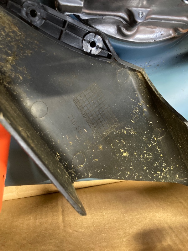 Photo 1 of ***THERE IS AN OILY SUBSTANCE THAT HAS LEAKED OUT OF MOWER AS SEEN ON THE OUTER BOX***SENIX Gas Lawn mower, 18in Cutting Blade / 19in Cutting Deck, 144cc 4-Cycle Engine Push Mower with Side Discharge