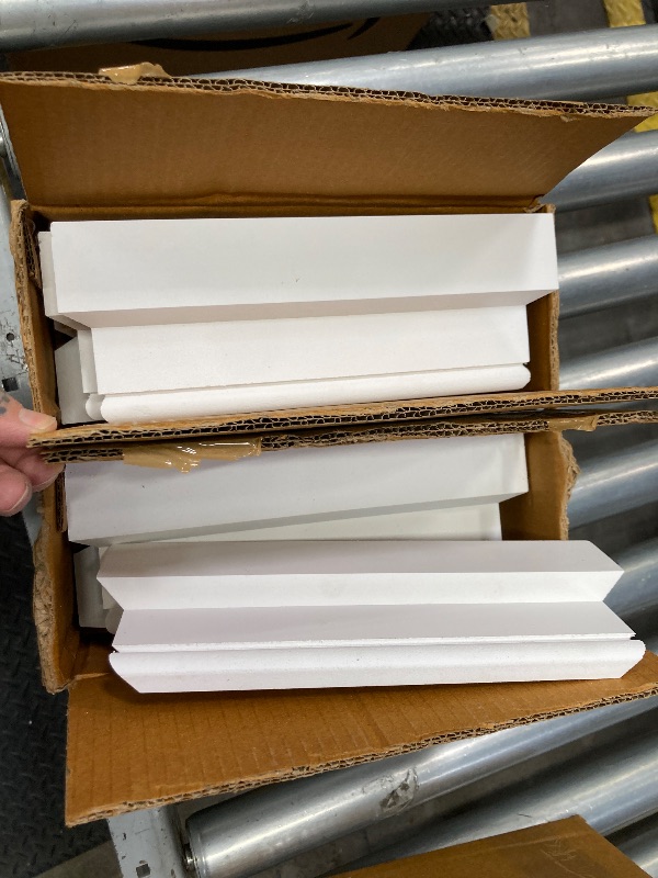 Photo 1 of ***8 PIECES, 2 WRAP AROUND CAP ONLY INCLUDED*** Millwork 8"W x 6'H Premium Square Non-Tapered Smooth PVC Endura-Craft Column Wrap Kit, Prairie Capital & Base