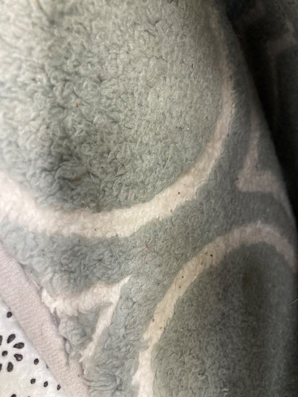 Photo 1 of ***NEEDS CLEANING***Pentantan 5ft x 8ft Geometric Shag Area Rugs for Living Room, Moroccan Fluffy Bedroom Carpet, Dark Gray