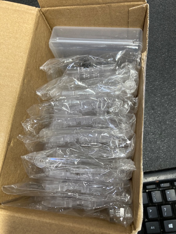 Photo 1 of ***THERE ARE 9 ITEMS IN THIS BOX**3 ARE MISSING**Colingmill 12 Pack Action Figure Stand Model Support Stand Clear Assembly Doll Accessories Action Figure Display Holder Base with Screwdriver Compatible with Gundam Hg/rg 1/144(Hexagon)