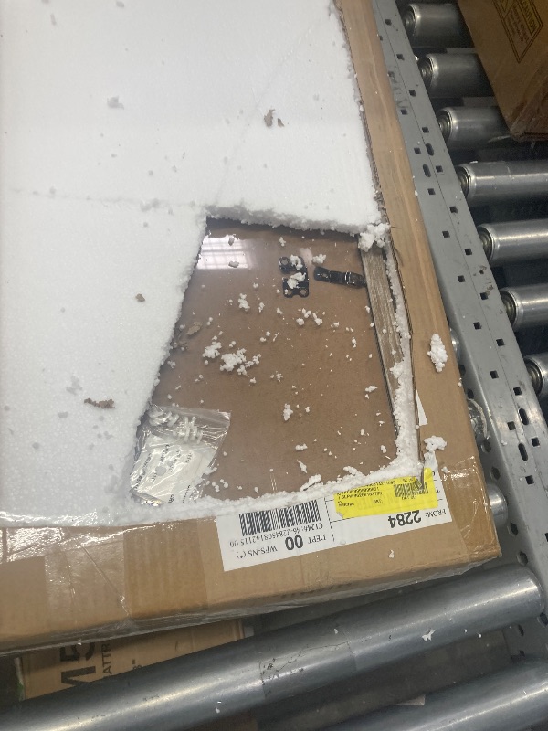 Photo 1 of 12 Opening 4x6 Collage Picture Frames 2 Pack, Beige Photo Frame with Mat Horizontal and Vertical for Wall Mounted