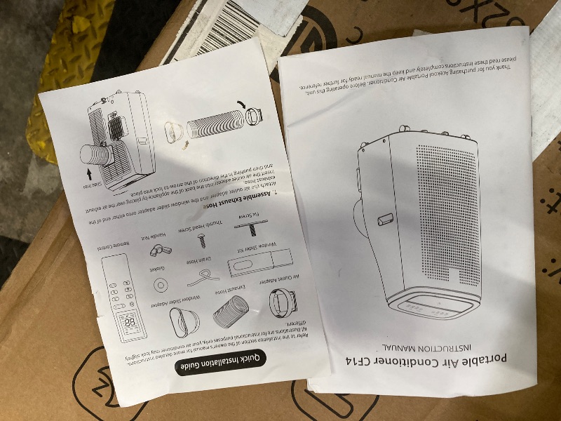 Photo 1 of 14,000 BTU Portable Air Conditioner 3-IN-1 (Cooling, Dehumidifying, Fan) - Portable AC Units for Rooms - Cools 750 sq.ft | 90 Pints/Day, 54dB Quiet | Includes Hose & Window Kit, White+Gray-A020B