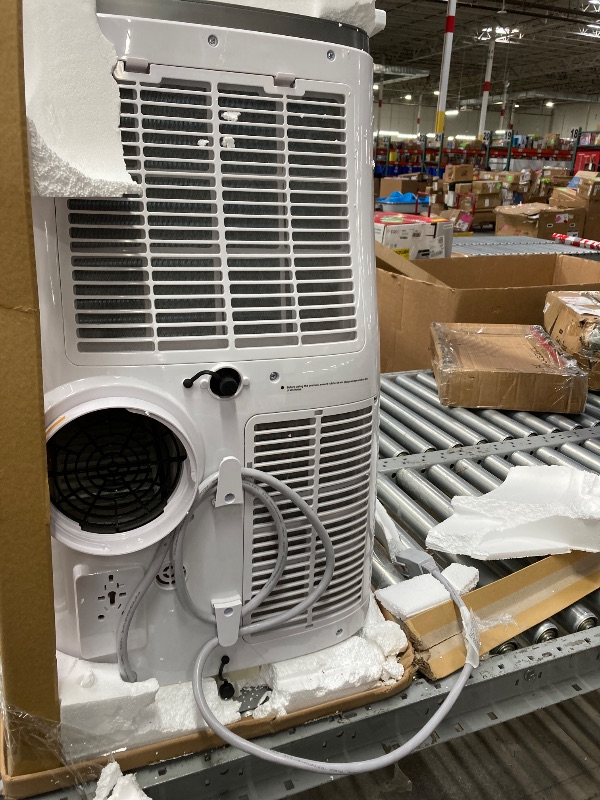 Photo 1 of 14,000 BTU Portable Air Conditioner 3-IN-1 (Cooling, Dehumidifying, Fan) - Portable AC Units for Rooms - Cools 750 sq.ft | 90 Pints/Day, 54dB Quiet | Includes Hose & Window Kit, White+Gray-A020B