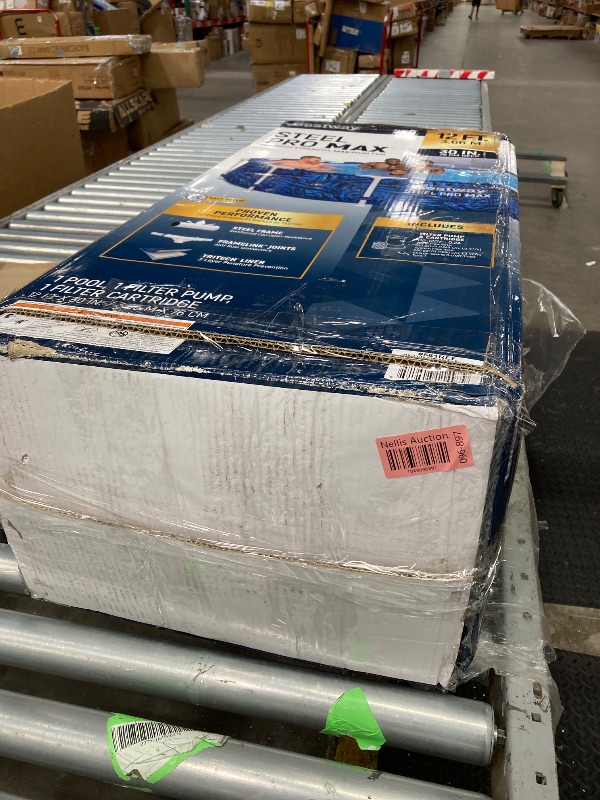 Photo 1 of ***PLZ NOTE, POOL IS ONLY 30" DEEP (2'6")***Bestway: Steel Pro MAX - Round Swimming Pool Set - 12' x 30" Tropical - Above Ground, Tritech Construction, Filter Pump, Steel Frame, Click-Assembly***ONLY 2' 3" DEEP***