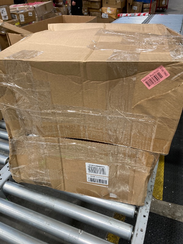 Photo 1 of ***THERE IS ONLY 1 CHAIR THAT CAN POSSIBLY, POSSIBLY, POSSIBLY COME OUT OF THIS BOX***VECELO Bar Stool, Modern Luxury Velvet Woven Counter Height Stool with Back and Arm, Gold Metal Leg & Base, 360 Swivel Bar Chair for Pubs Dining Room, White  ***MISSING 