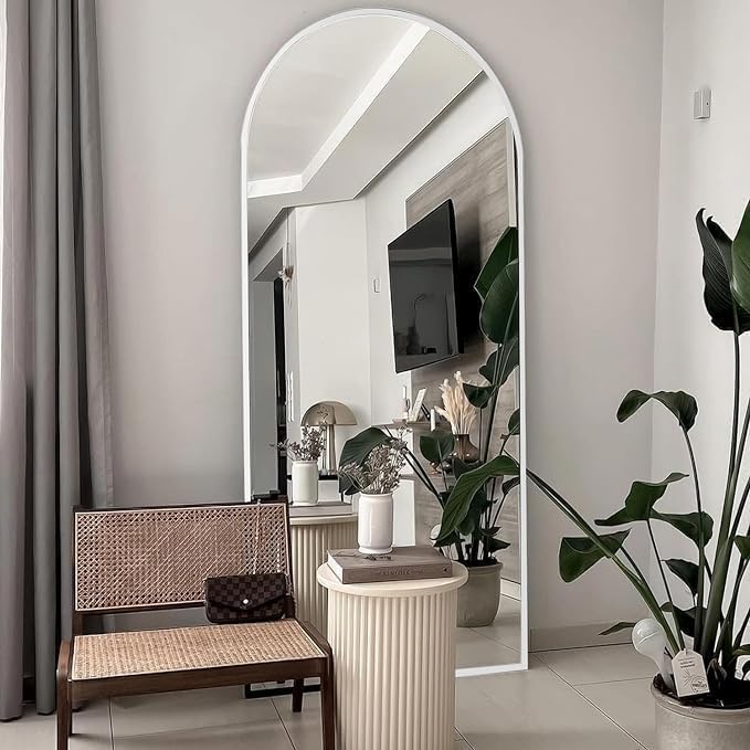 Photo 1 of  ***FACTORY SEALED***70''x26'' Full Length Mirror, Large Arched Floor Mirror with Stand, Oversized Wall Mirror, Full Body Mirrors Standing Leaning for Living Room, Bedroom (White)