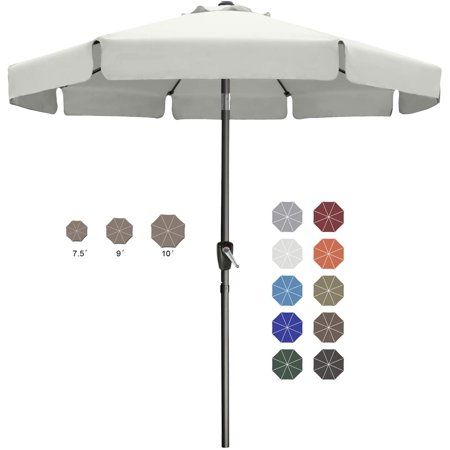 Photo 1 of ***2 PATIO UMBRELLAS INCLUDED***ABCCANOPY 9ft Outdoor Market Patio Umbrella with Push Button Tilt  Light Beige***2 ITEMS INCLUDED***