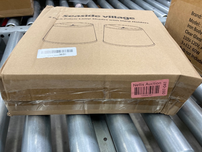 Photo 1 of Drum Lampshades Set of 2, 11.6" Top x 12.6" Bottom x 9.8" High Lamp Shades for Table Lamps, Bedside Lamps, Floor Lamps, Gray Fabric Lampshade, Easy Assembly Lamp shade Replacement, Spider Fitter