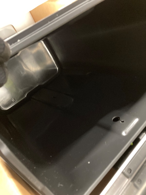 Photo 1 of ***FOOTPEDAL IS BROKEN***Madison Matte White 50 Liter/13.2 Gallon Step Trash Can with Inner Liner - Fingerprint Resistant Finish
