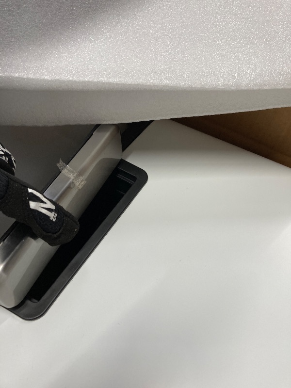 Photo 1 of ***FOOTPEDAL IS BROKEN***Madison Matte White 50 Liter/13.2 Gallon Step Trash Can with Inner Liner - Fingerprint Resistant Finish