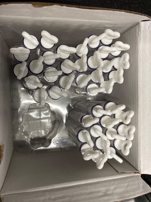 Photo 1 of ***THERE ARE PIECES MISSING**REFER TO PICTURE***56 Pack Mini White Heart Bubble Wands- Perfect Bubble Toy Ideal Party Favors for Weddings Support and Anniversaries, Valentine's Day, family reunion, Special Festival Gift for Couple, boy and girl
