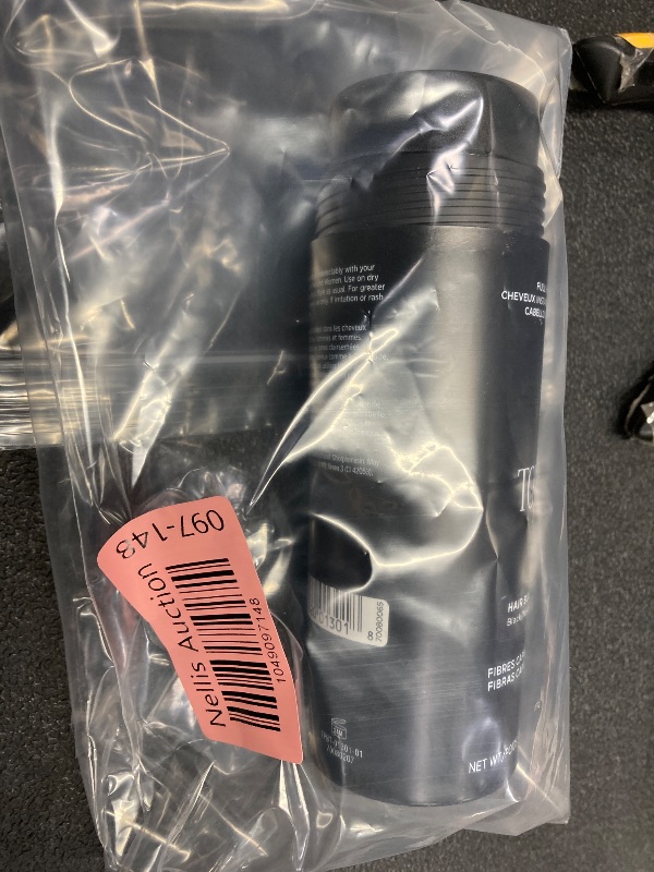 Photo 1 of ***LID IS MISSING BUT PROTECTIVE FILM IS STILL ON TOP OF BOTTLE***Toppik Hair Building Fibers, Black, 55g Fill In Fine or Thinning Hair, Instantly Thicker, Fuller Looking, 9 Shades for Men & Women, Keratin Protein Formula