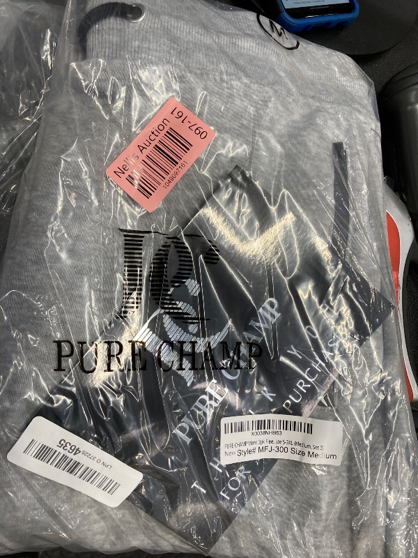 Photo 1 of ***ONLY 1 PAIR OF SWEATPANTS ARE INCLUDED***PURE CHAMP Mens 3 Pack Fleece Active Athletic Workout Jogger Sweatpants for Men with Zipper Pocket and Drawstring Size S-3XL(Medium, Set 3)***ONLY 1 PAIR OF SWEATPANTS ARE INCLUDED***