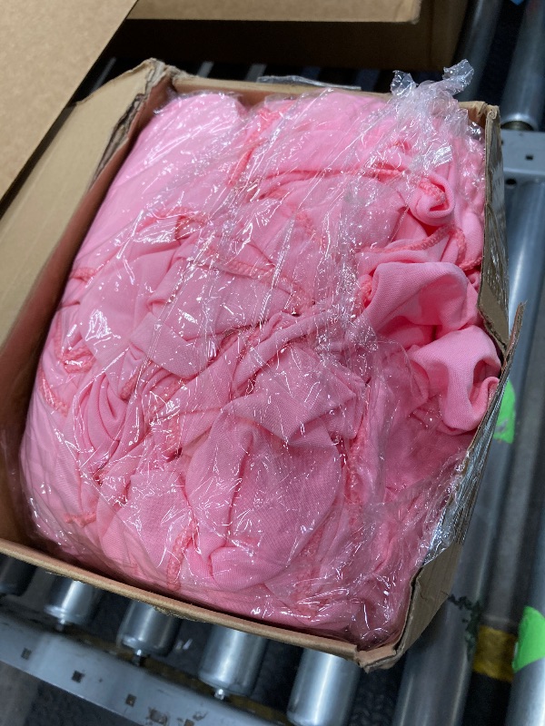 Photo 1 of ***ITEM COUNT IS NOT VERIFIED***Kinlop 150 Pcs Spandex Chair Sashes Bows Stretch Chair Cover Bands Elastic Ties Bands Slider Sashes Without Buckle Decorations for Wedding Party Events Ceremony Birthday(Pink)***ITEM COUNT IS NOT VERIFIED***
