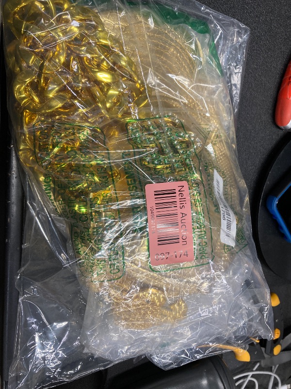 Photo 1 of ***SOME ITEMS ARE MISSING***GIFIKOI 80s 90s Hip Hop Costumes Outfit Kit Fake Gold Chain Necklace Gold Dollar Sign Cap Jewelry Set Rapper Accessories