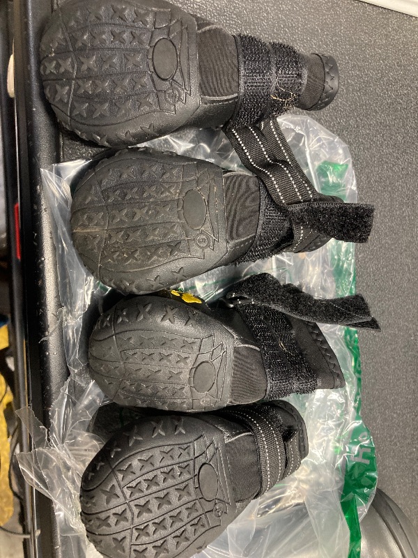 Photo 1 of ***THEY HAVE BEEN PREVIOUSLY WORE BY A DOG WHICH IS VERIFIED BY THE DOG SMELL THEY POSSESS***Hcpet Dog Shoes, Dog Boots for Small Dogs, Waterproof Medium Dog Booties Paw Protector for Summer Hot Pavement, Winter Snowy Day, Outdoor Walking, Indoor Hardfloo