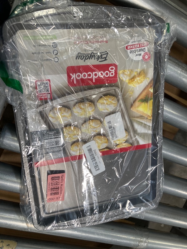 Photo 1 of ***2 PANS INCLUDED***GoodCook Everyday Non-Stick Carbon Steel 9” x 13” Baking Sheet – Carbon Steel Cooking Pans, Bakeware Cookie Sheet for Baking, Oven Pan for Baked Goods & Sheet Pan Dinners