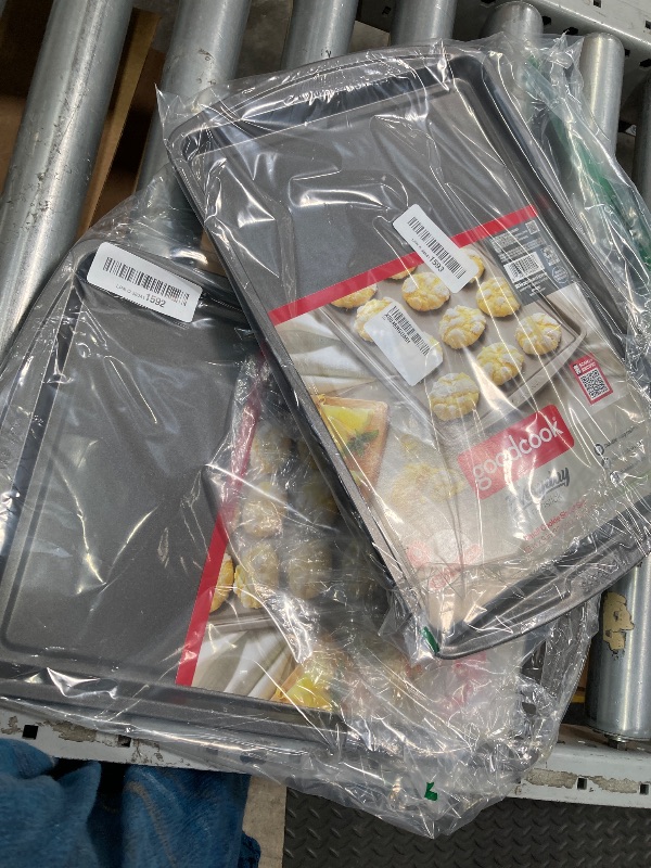 Photo 1 of ***2 PANS INCLUDED***GoodCook Everyday Non-Stick Carbon Steel 9” x 13” Baking Sheet – Carbon Steel Cooking Pans, Bakeware Cookie Sheet for Baking, Oven Pan for Baked Goods & Sheet Pan Dinners