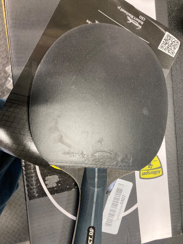 Photo 1 of ***INCLUDES 2 PADDLES***Killerspin Impact D5 Ping Pong Paddle, Table Tennis Racket, Table Tennis Equipment for Intermediates, Table Tennis Paddle with Wood Blade, Black