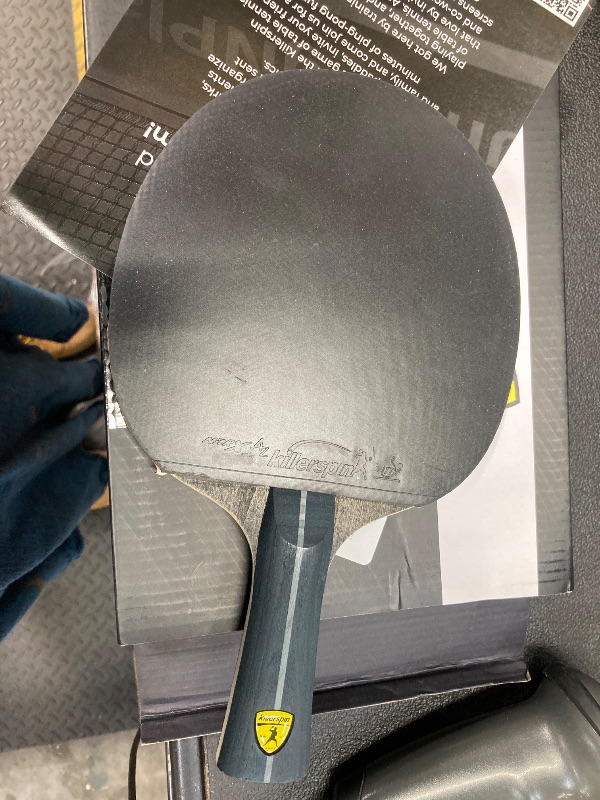 Photo 1 of ***INCLUDES 2 PADDLES***Killerspin Impact D5 Ping Pong Paddle, Table Tennis Racket, Table Tennis Equipment for Intermediates, Table Tennis Paddle with Wood Blade, Black