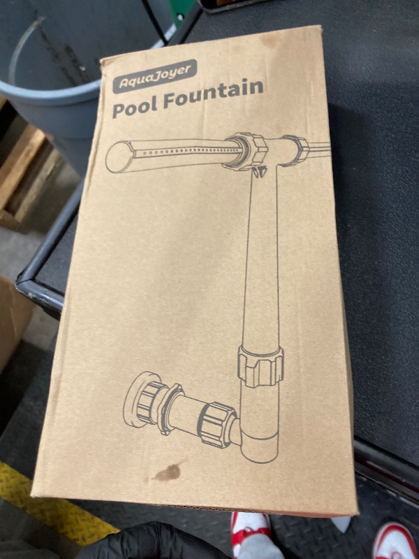 Photo 1 of Pool Fountain for Above and In-Ground Pools, Dual Spray Waterfall Sprinkler Fountain, Above Ground Pool Accessories, Adjustable Waterfall Cooling and Relaxation