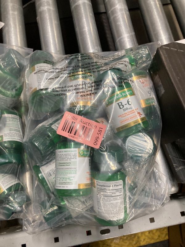 Photo 1 of 15 BOTTLES OF Nature's Bounty Vitamin B6, 100mg, 100 Tablets (Pack of 4)