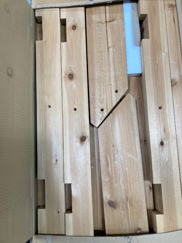 Photo 1 of **Missing Box 3, only two boxes #1 and 2**, please see the second photo*Backyard Discovery Arcadia 12' x 9.5' Cedar Wood Outdoor Gazebo Pavilion with Hardtop Galvanized Steel Slope Roof, Snow Support, Wind Resistance, PowerPort, Shade for Garden, Patio, D