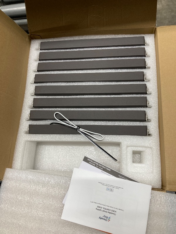 Photo 1 of ** Parts Only ** Missing Parts **CLOUDY BAY [8 Pack] Low Voltage 12 Inch Smart Hardscape Lighting,4.5W LED Paver Light,2700-6500K,1.5W RGB Color Changing,Compatible with Alexa & Google Assistant,Hub Included,Transformer Excluded
