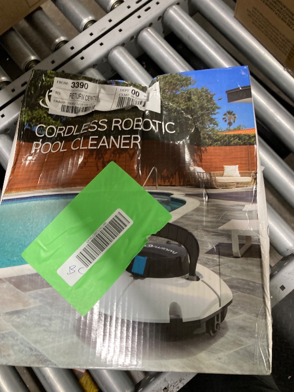 Photo 1 of (2025 Upgrade) Cordless Robotic Pool Cleaner, Winny Pool Cleaner Automatic Pool Vacuum with Dual Filters, 80 Mins Runtime, Ideal for Flat Above Pools Up to 645 Sq.Ft (White and Blue)
