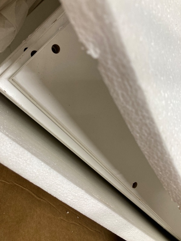 Photo 1 of ***(DAMAGE, PAINT CHIPS, CORNER EDGING -SELLING AS IS)*** Tribesigns Shoe Cabinet, 9 Tiers 40-45 Pairs Heavy Duty Wood Freestanding Shoe Storage Cabinet, 70.8'' Tall Shoe Cabinet with Open Storage for Entryway, White