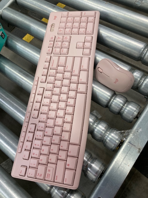 Photo 1 of ***(MISSING USB -OPEN BOX)*** 
Logitech MK270 Wireless Keyboard and Mouse Combo for Windows, 2.4 GHz, 8 Multimedia Keys, PC, Laptop, Wireless Keyboard Compact Mouse Combo - Rose