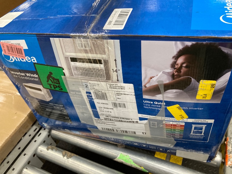 Photo 1 of Midea 8,000 BTU Smart Inverter Window Air Conditioner with APP, Alexa Control, 115V AC Unit Cools up to 350 Sq. Ft, Quiet Operation, Energy Saving, Remote & Easy Installation Kit, White