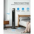 Photo 1 of ***PARTS ONLY***
NFTIGB 40 inch Tower Fan for Home, 70° Oscillating Standing Floor Fan with Remote, 5 Speeds 3 Modes with Remote Bladeless Fan, New
