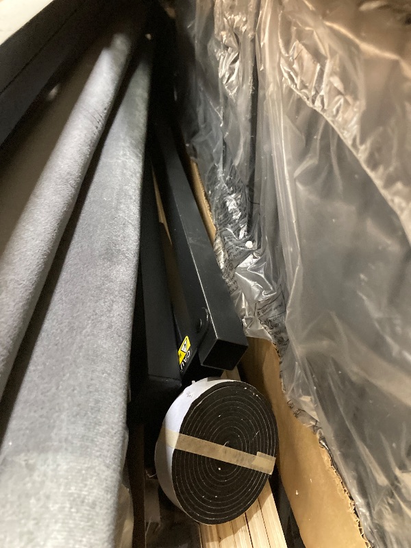 Photo 1 of ***** USED, MISSING PARTS****Bed frame color grey 