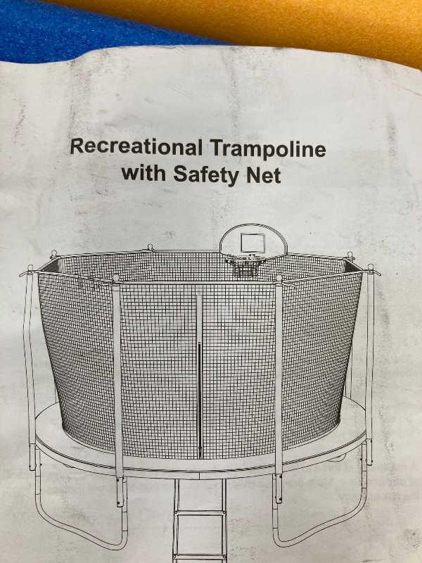 Photo 1 of ***Partial set**** 2 of 2******USED*ONLY THE TOP PART**

**USED**BCAN Trampoline Outdoor 8FT 10FT 12FT 14FT 15FT 16FT Recreational Trampoline with Enclosure for Kids Adults, ASTM Approved, Outdoor Trampolines with Ladder for Kids
