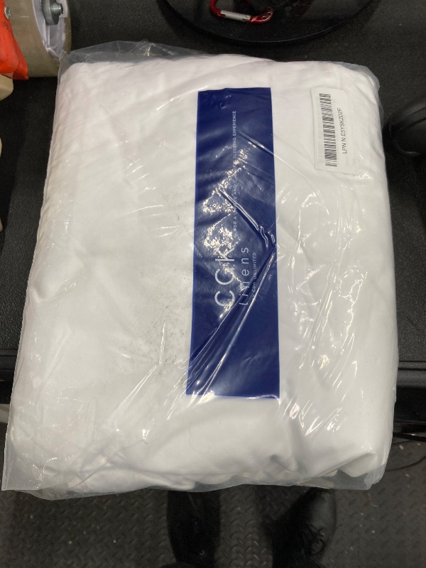 Photo 1 of ***ONLY DUVET COVER**Duvet Cover Queen Size Set - Extra Soft Queen Size Duvet Cover 90 x 90 with 2 Pillow Shams - Hotel Luxury Easy Care & Fade Free w/Zipper Closures & Ties - Comfy Breathable Bedding Set (Antique White)