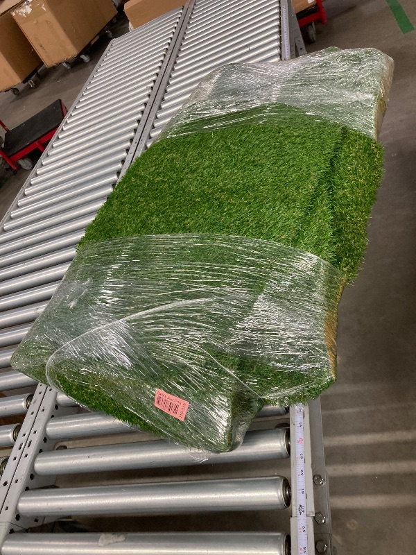 Photo 1 of ** UNKNOWN MEASUREMENTS**  Grass Turf for Pet Dogs, Fake Grass Lawn with Drain Holes, Indoor Outdoor Synthetic Grass Mat for Garden Gym Patio Balcony Playground Backyard, 