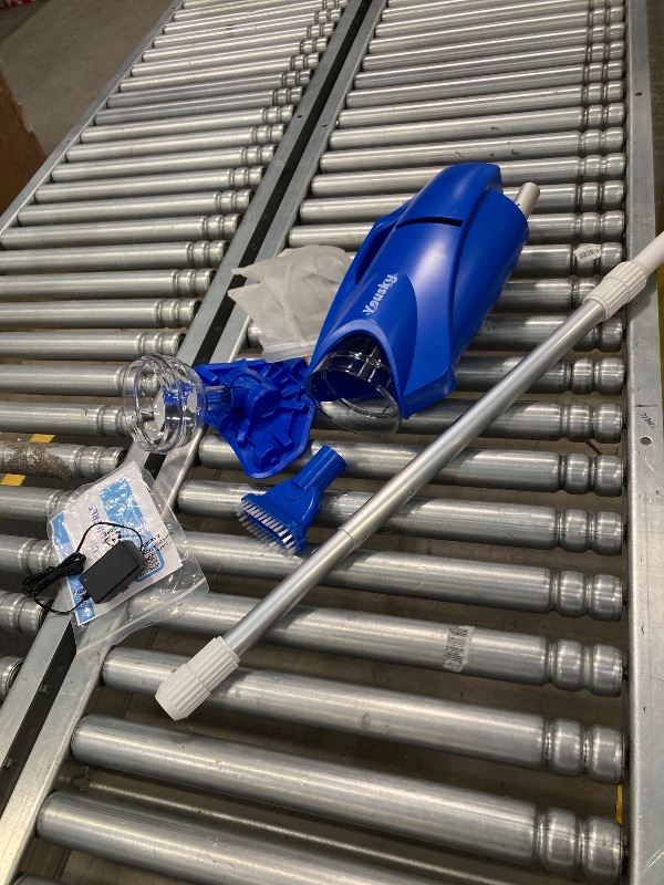 Photo 1 of ***(PARTS ONLY -MISSING PIECES, SELLING AS PARTS ONLY -INCOMPLETE)*** 
Pool Vacuum for Above Ground Pool: Cordless Handheld Pool Vacuum W/Telescopic Pole Rechargeable Swimming Pool Cleaner for Inground Pools and Hot Tubs